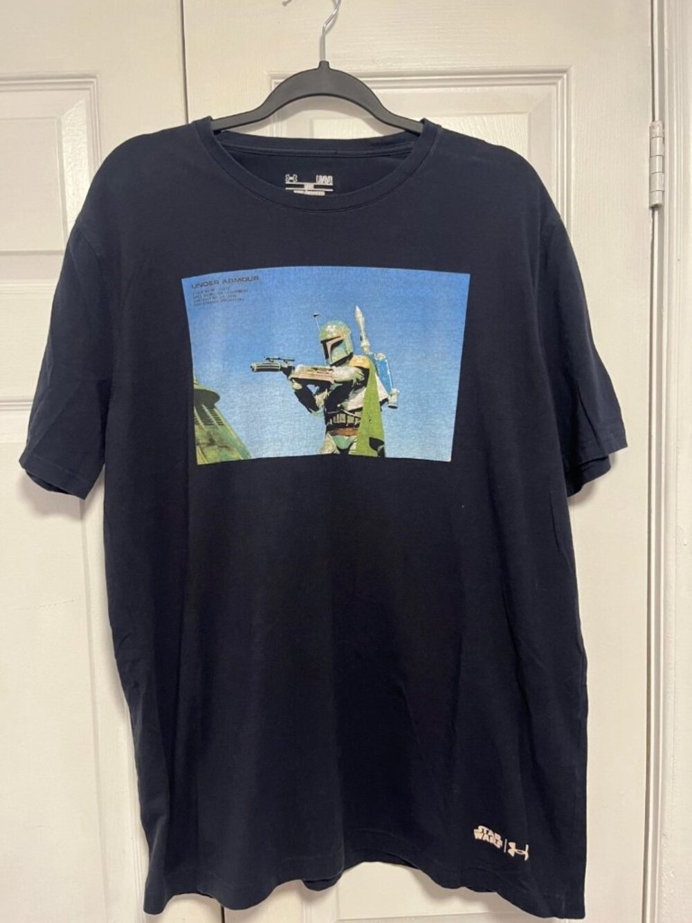 Under Armour x Star Wars Boba Fett Graphic T-Shirt Black Men's Large LG/G